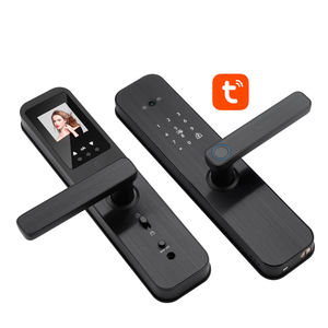 Smart Home <span class=keywords><strong>Video</strong></span> Voice Wifi empreinte digitale Cerradura Tuya Serrure de porte intelligente à empreinte digitale avec caméra - Product Image 2