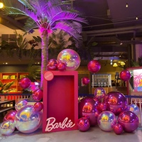 Ballons gonflables géants irisés et brillants pour événements en extérieur – Grandes boules colorées et lisses à prix abordable