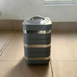Conteneur isotherme chauffant pour aliments de 4,5 L, empilable, pot chaud portable, transporteur thermique, préservation de la fraîcheur, stockage de repas - Product Image 5