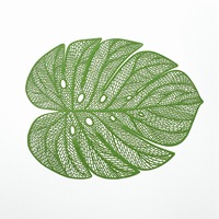 Nouveau Set de Table PVC Style Nordique Motif Feuille pour Plats Chauds – Tapis de Table Isolant Thermique pour Cuisine, Maison et Hôtel