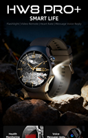 Reloj Inteligente HW8 Pro con Pantalla Táctil, Sistema Operativo Android, Carcasa de Aleación, IP67, Monitor de Ritmo Cardíaco, Control por Aplicación, Asistente de Voz con IA, Control Remoto