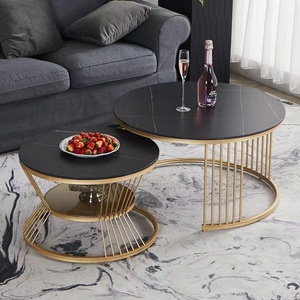 Table basse en marbre ronde pour la maison et les petits appartements, modèle tendance, vente en gros - Product Image 3