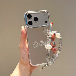 Cover per Cellulare con Design a Farfalla Diamantata e Specchio per iPhone 17 Pro Max 16E 16 15 14 - Product Image 4