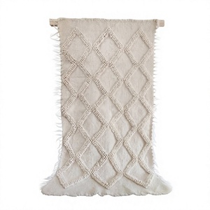 Handmade Modern Custom Pattern <b>Wool</b> Acrylic Stain Resistant Eco-Friendly Area Rug Rectangle Flat Weave Living Room Decor - Product Image 1