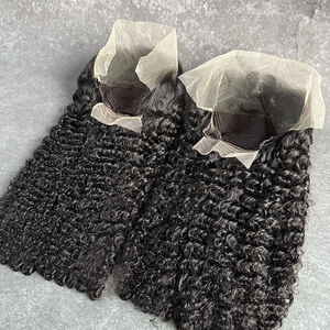 Vente en gros cheveux vierges vietnamiens 13x4 pleine dentelle devant perruques donneur unique hd dentelle frontale perruques de cheveux bouclés birmans - Product Image 6