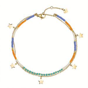 Wholesale <b>rainbow</b> Stone <b>Bracelet</b> Star Dangle Charm <b>Bracelets</b> for Women - Product Image 1