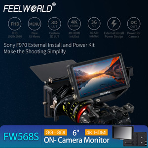Feelworld fw568s chuyên nghiệp Video hỗ trợ màn hình dạng sóng RGB diễu hành YUV diễu hành biểu đồ màu giả nhà máy trực tiếp - Product Image 2
