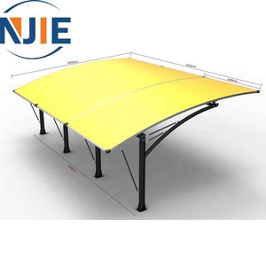 Cochera de Aluminio Independiente de Diseño Innovador, Membrana de PVDF de 1050g, 600x300cm, Impermeable, Simple, para Autos, Garaje, Almacén - Product Image 2