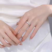 Bague en moissanite 2 carats, argent sterling 925, bague solitaire classique à six griffes