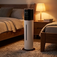 Humidificateur ultrasonique intelligent, purificateur d'air à brume réglable pour chambre à coucher, 7L, pour toute la maison, électrique, pour serre et bureau