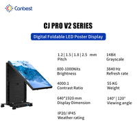 Canbest CJ PRO V2 - Pantalla LED Plegable para Póster, Portátil, de Alquiler, Video Wall sin Costuras, Protección GOB, Configuración Rápida, para Eventos