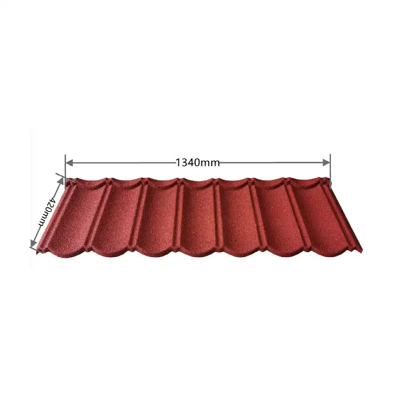 Classic Type Stone Coated roof tiles Colorful Tile Roofing durable building materials metal roofing tiles