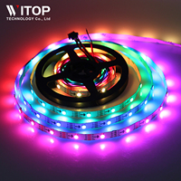 Bande LED RVB adressable WS2813 5v 12v 5050RGB Ws2811 Ws2812b Ws2813 WS2815 Étanche Flexible Lumière LED