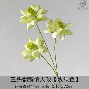 <b>Silk</b> Rose Artificial <b>Flower</b> Three Headed High Simulation Wedding Decoration - Product Image 4