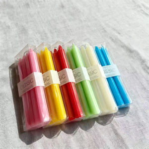 Offre Spéciale pas cher 10 pouces 8 heures de temps de combustion blanc coloré 4 Pack bougies coniques pour la fête de mariage - Product Image 3