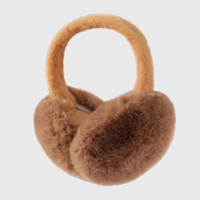 Custom Logo Windproof Plush Fur Design for Girls Cold Weather Winter Outdoor Earmuffs