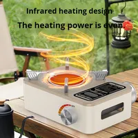 Réchaud à gaz portable infrarouge mini coupe-vent à flamme haute au butane pour camping et pique-nique, nouveau modèle en gros à prix abordable de Chine