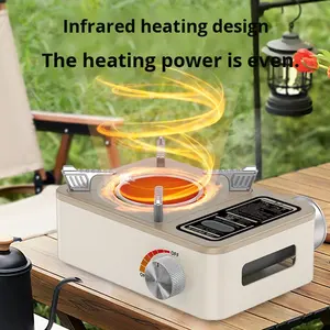 Réchaud à <span class=keywords><strong>gaz</strong></span> portable infrarouge mini coupe-vent à flamme haute au butane pour <span class=keywords><strong>camping</strong></span> et pique-nique, nouveau modèle en gros à prix abordable de Chine - Product Image 1