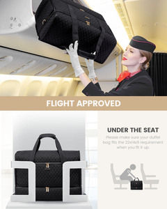 신발 칸이있는 여성을위한 50l 대형 여행 더플 주말 가방 하룻밤 병원 핸드백 요가 체육관 더플 백 휴대 - Product Image 6