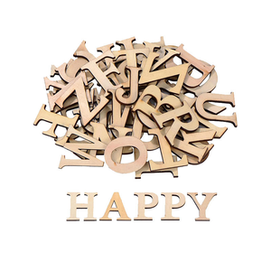 26 Pieces 1.8 Inch Capital Z Plywood <strong>Alphabet</strong> Letters Die <strong>Cut</strong> Multifunction Love Theme Holiday Decoration Unfinished Tabletop - Product Image 5