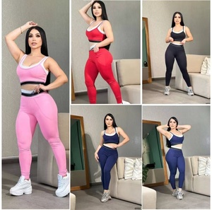 <span class=keywords><strong>Ropa</strong></span> Deportiva Premium para <span class=keywords><strong>Mujer</strong></span>, Conjunto de Top y Shorts para Fitness, <span class=keywords><strong>Ropa</strong></span> Deportiva sin Costuras, <span class=keywords><strong>Ropa</strong></span> Deportiva Activa para <span class=keywords><strong>Mujer</strong></span>, Conjunto de Yoga Sheines&aloe - Product Image 1