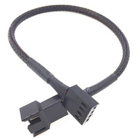 1 ke 1 2 3 4 Splitter PWM 4pin 3pin komputer Mainboard kipas CPU konektor kabel ekstensi 3 4 pin untuk sistem pendingin komputer
