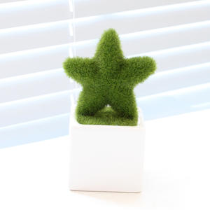 निर्माण Topiary घास काई कवर ग्रीन बनी खरगोश कृत्रिम काई जानवरों उद्यान सजावट के लिए - Product Image 5