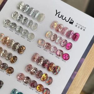 Ensemble de vernis à ongles en gel UV Starlight Sea Glitter, 30 couleurs, paillettes brillantes ultra fines et haute densité, séchage rapide LED 60s, écologique, en bouteille - Product Image 3