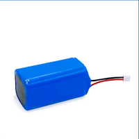 Batterie rechargeable au lithium-ion 7,4 V 18650, pack 2S2P 5200 mAh avec PCM pour interphone sans fil et sécurité