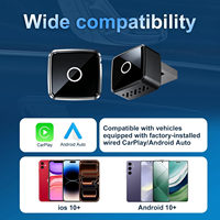 AUTOABC Adaptador Inalámbrico CarPlay con Conexión Automática, Fácil de Usar, WiFi Integrado, para Autos con Android e iOS