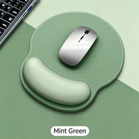 Tapis de souris ergonomique en silicone épais antidérapant avec support de poignet, tapis de souris d'ordinateur personnalisé OEM en gros pour la maison et le bureau