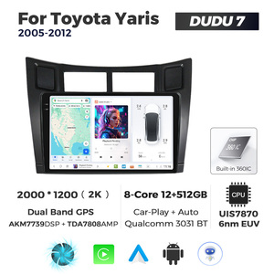 Mekede Dudu7 12 + 512G Car-Play Android Tự Động Đa Phương Tiện Máy Nghe Nhạc GPS Navigation 2K Màn Hình Âm Thanh Xe Hơi Đài Phát Thanh Cho Toyota Yaris 2005-2012 - Product Image 5