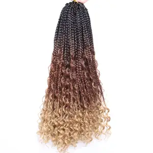 Nubian 8 10 12 Inch Best Synthetic Braiding Hair Extension Kinky Spring Twist with Hand Crochet Braids