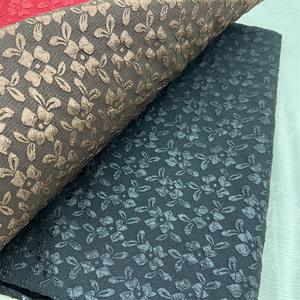 美しいエンボス加工のテクスチャ、伸縮性のない糸染めジャカード生地、新しい大きな花柄のファッションイブニングドレス、ウェディングドレス生地 - Product Image 4