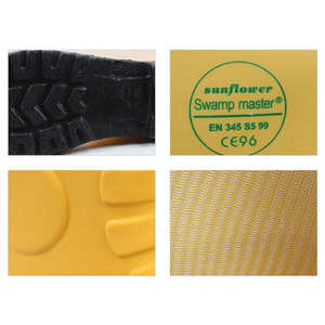 Bottes de pluie anti-écrasement pour hommes LEVER, anti-perforation SL-2-19 jaunes, certifiées CE européennes, résistantes aux produits chimiques, bottes de pompier - Product Image 4