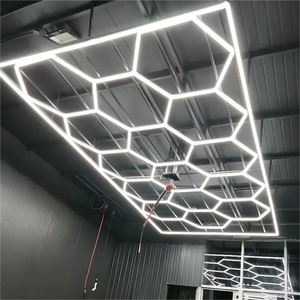 Luces Led Deformables para Garaje Lámpara de Trabajo Colgante Hexagonal para Detallado Led Luz Hexagonal de Techo para Garaje - Product Image 3