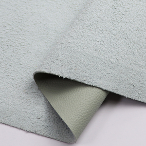 Cuoio riciclato 1.7mm di alta qualità Eco Friendly legato in pelle floccato PU e PVC cuoio per <span class=keywords><strong>scarpe</strong></span> e borse che fanno - Product Image 1