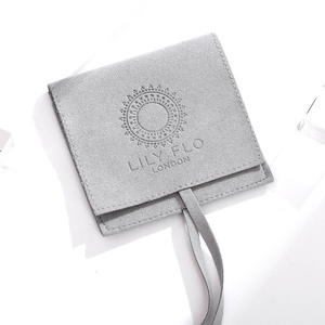 PandaSew High Quality <b>Envelope</b> Jewelry Pouch <b>Gift</b> Packaging Jewelry Bag with Custom Logo - Product Image 2