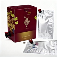 Bolsa de Cartón Resistente para Vino Tinto en Caja, Bolsas para Vino en Caja