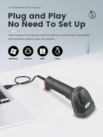 Escáner de Códigos de Barras XB-D15 Syble, Nuevo Lanzamiento, Económico, 1D 2D, Verificador de Precios, Android, Portátil, Con Cable, QR, PDF417