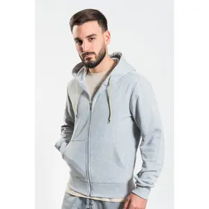 Felpa con cappuccio e zip Made in EU, merchandising personalizzato - Product Image 1