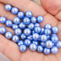 Perles d'eau douce naturelles colorées de qualité supérieure, prix d'usine Muses Jewels, perles rondes de 7 mm à 8 mm, perles en vrac pour la fabrication de colliers