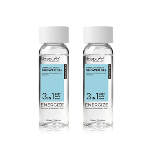 Naspura Charcoal Detox Gel <span class=keywords><strong>Doccia</strong></span> 3 in 1 per Corpo, Viso e <span class=keywords><strong>Capelli</strong></span>, Purificante Profondo, Rimuove Oli, Cura della Pelle Fresca - Product Image 5