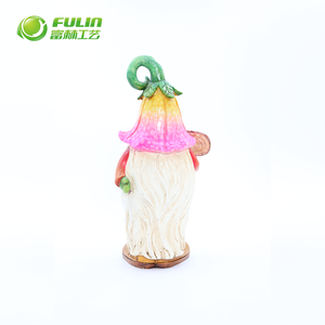 Vente en gros de statues de nains en résine peintes à la main, 11,81 pouces, avec chapeau dégradé, pour la décoration de la maison et du jardin - Product Image 2