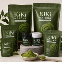 Poudre de thé vert Matcha biologique KIKI en vrac, qualité supérieure, pour la cuisine et les cérémonies - Ingrédients alimentaires et pour boissons