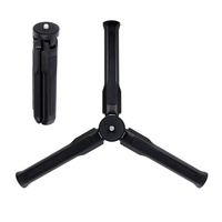 Uzatılabilir Mini Kamera Tripod'u, DSLR Kamera Web Kamerası Telefon Tutucu Selfie Çubuğu Vlog Tripod için 1/4 inç Vidalı