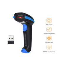 Lecteur de codes à barres sans fil 2D QR 1D vendu en usine 2.4G WIFI lecteur de codes à barres sans fil avec interface USB pour Linux