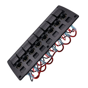 Marine <span class=keywords><strong>Bateau</strong></span> Voiture 8 Gang ON-Off Allumage Étanche Bascule Interrupteur À Bascule Panneau Disjoncteur pour RV Véhicule Camion <span class=keywords><strong>Remorque</strong></span> Yacht - Product Image 5