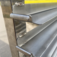 Chariot de refroidissement rotatif en acier inoxydable SUS 304 sur mesure pour pâtisserie, avec grille en fil métallique, pour cuisines commerciales