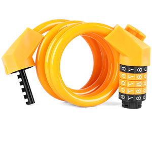 Antivol de vélo <span class=keywords><strong>VTT</strong></span> en câble d'acier avec mot de passe à 5 chiffres pour trottinette électrique et moto – Accessoires de vélo <span class=keywords><strong>VTT</strong></span> - Product Image 3